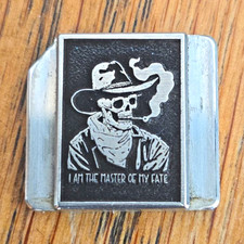 Skull Cowboy brass hotshoe cover for Leica M6
