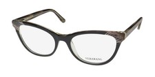 NEW VERA WANG V392 EYEGLASSES BLACK WOMENS 49-17-135 PLASTIC FULL-RIM NO CAT EYE