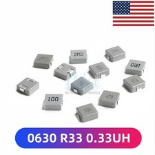 5PCS 0630 0.33uH R33 SMD Power Inductor Shielded Molded Chip Inductor US Ship