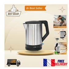 Bouilloire Électrique Clatronic Noir 1,5L - Sécurité Avancée et Design Élégant