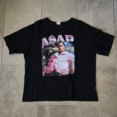 ASAP Rocky Hip Hop Streetwear Urbanic Black T Shirt Size Small