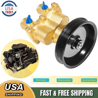 Raw Sea Water Pump with Pulley for Mercury MerCruiser Quicksilver 46-8M0139995