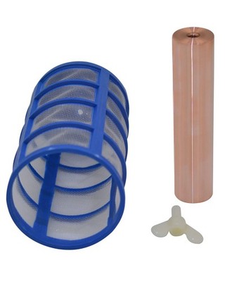 Copper Anode Replacement 0.97'' for Solar Pool Ionizers, M6 Threaded, 4.32'' Long