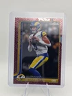 2025 Topps Chrome Football Football Leather Red Refractor Matthew Stafford #169