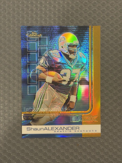 Shaun Alexander 2002 Finest GOLD Refractor /25 Seahawks #37 MVP Rare SSP