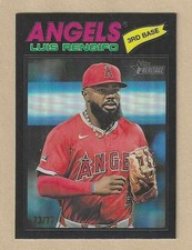 2026 Topps Heritage LUIS RENGIFO #149 Black Chrome Refractor #'d 73/77 Angels