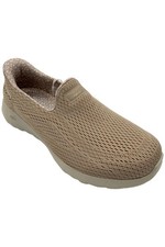 Skechers Women's Lucia Slip-ins GO WALK Joy Vegan Sneakers Taupe