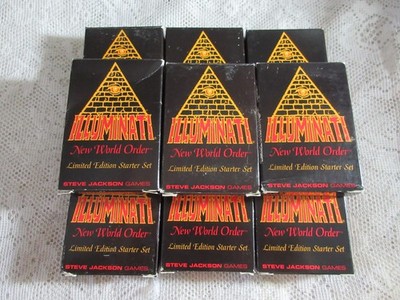 LIMITED STARTER SET 1st 1994 55cd Illuminati INWO Card Game New World Order Nuke