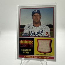 2025 Topps Heritage Salvador Perez #CCR-SP Clubhouse Collect Bat Relic Game-Used