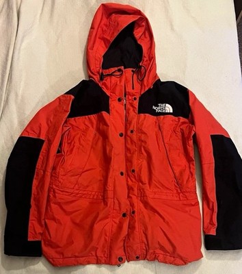 The North Face Gore-Tex Hooded Colorblock Jacket Red/Black Women s M