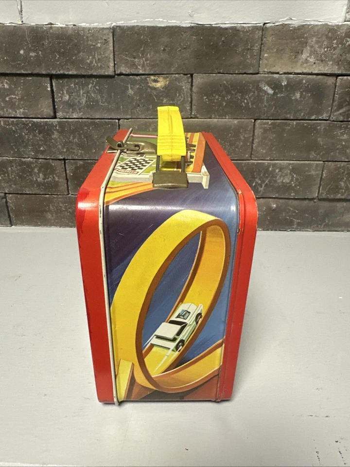 1969 Hot Wheels Mattel - King Seeley Thermos Co. - Fiambrera de metal con termo Foto 2 de 4