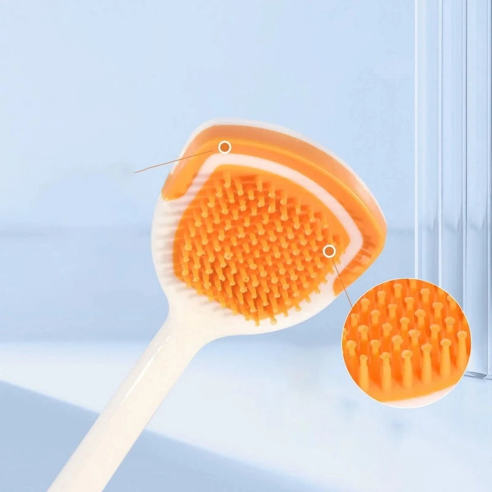 Raspador de lengua 4 piezas limpiador de eliminación de recubrimiento de lengua eliminación oral raspador de silicona Foto 4 de 4