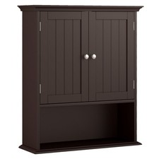 Wall-Mounted Bathroom Cabinet with Doors Adjustable Shelf