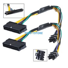2X 24Pin to 8Pin ATX Power Supply Adapter Cable for Dell Optiplex 9020 3020 7020