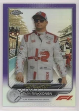 2022 Topps Chrome Formula 1 Purple Refractor 210/399 Kimi Raikkonen #193 1ia3
