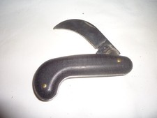 seltenes DDR Rosenmesser Gartenhippe Messer Hippe Kunststoffgriff