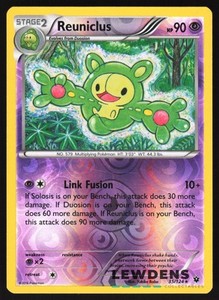 Reuniclus - 35/124 - Rare Reverse Holo - Fates Collide - Pokemon Card