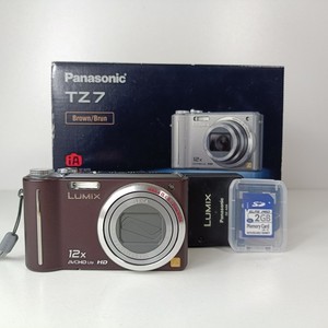 Panasonic Lumix Dmc-tz7 10.1 Megapixel Digital Camera Brown, Boxed With Charger