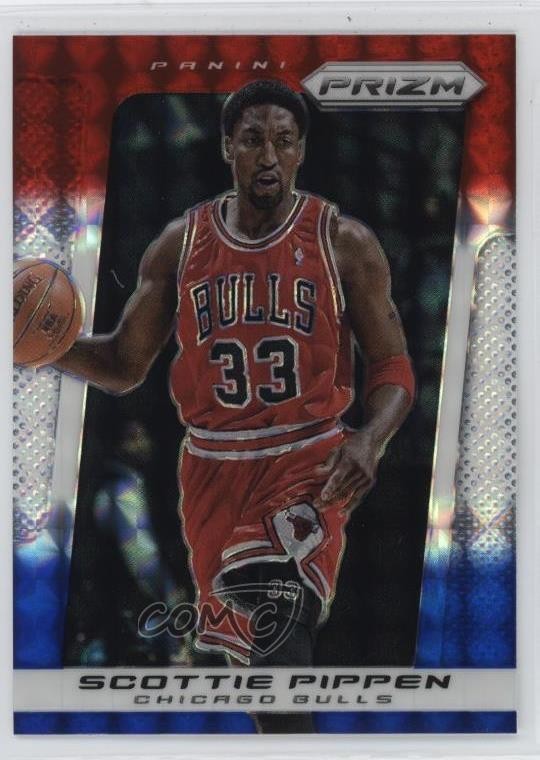 2013-14 Panini Prizm Red White & Blue Mosaic Prizm Scottie Pippen #223 HOF 0p4c