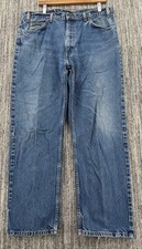 VTG Levi  s 505 Men  s Straight Blue Jeans Orange Tab 90s Distressed Fits 38x30