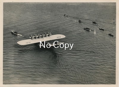 Photo Dornier Do X seaplane with towboat around 1930 Lake Constance X257