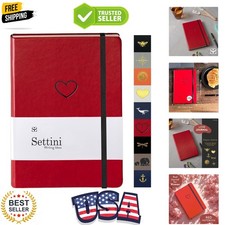 Lined Journal, Ideal for Journaling - A5 Leather Notebook, 192 Archival-Qual...