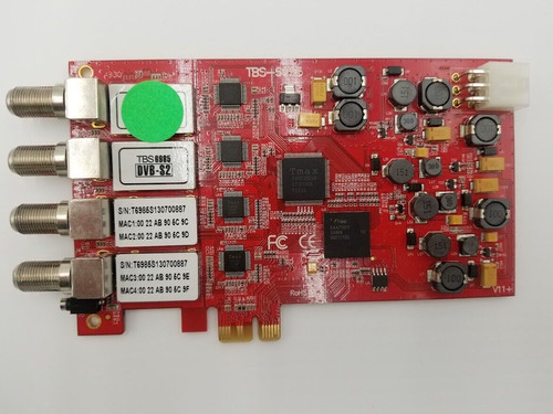 TBS-6985 PCIe DVB-S2 Quad Tuner Satellite TV Card