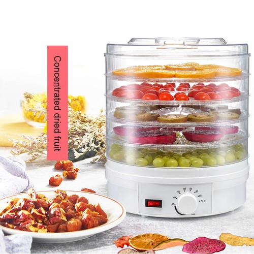 5 Trays Food Dehydrator Fruit Vegetable Meat Dryer Home Kitchen Drying Machine