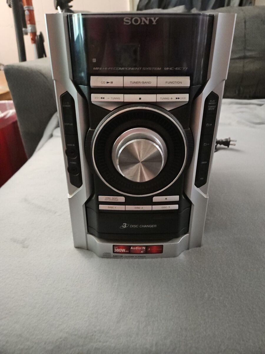 Sony MHC-EC77 Mini Hi-Fi System CD MP3 Receiver. Powers On Sony MHC-EC77 Mini Hi-Fi System CD MP3 Receiver. Powers On