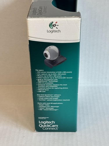 Logitech QuickCam E2500 Brand New 2008 Webcam Built In Microphone - Zdjęcie 4 z 6