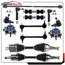 For Chevrolet Impala 00-11 Monte Carlo 00-07 Front Tie Rod End Wheel Hub Bearing