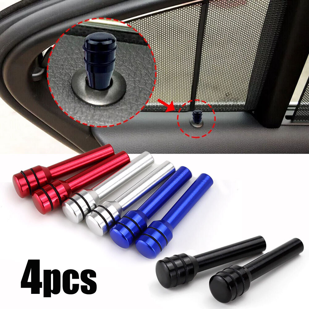 4x Car Interior Door Lock Knobs Aluminum Handle Pull Pin Trim Accessories