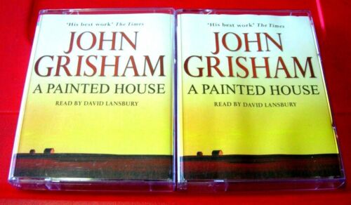 John Grisham A Painted House 3-Tape Audio Book David Lansbury Historical/Country - Foto 1 di 2