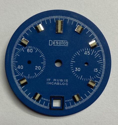 TOP ZUSTAND VINTAGE DESOTOS CHRONO ZIFFERBLATT @ 29,5 MM @ VALJOUX 7734 ? @ CHRONO DIAL