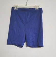 GK Elite Blue Bike Shorts Youth Size Large Excellent Condition Gymnastics Dance