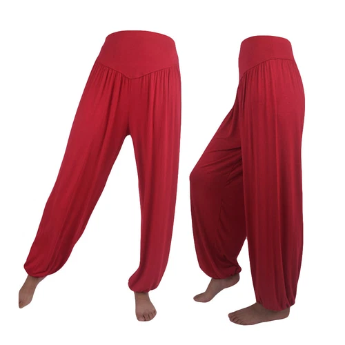Women Elastic Loose Modal Cotton Soft Yoga Sports Dance Harem Pants Trousers - Picture 35 of 57