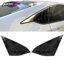 Side Window Louver Fits 18-22 Honda Accord OE Quarter Panel Gloss Black ABS