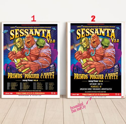 Custom Sessanta 2025 Tour V2.0 US Poster