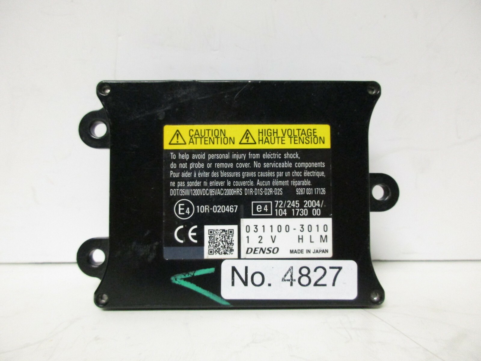 2006-10 ASTON MARTIN DB9/DBS 2009-11 VANTAGE V8 HEADLIGHT XENON BALLAST MODULE