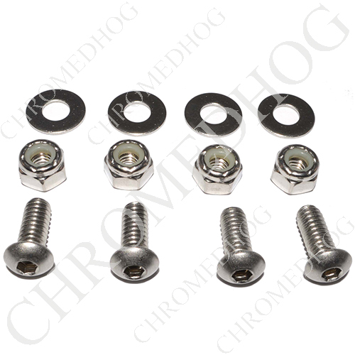 Viti colorate in acciaio inox per targa M4,8x16 set da 6