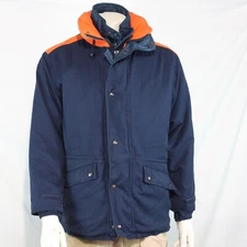 Genuine Surplus European Military Padded Winter Coat Jacket Blue Orange (3156)