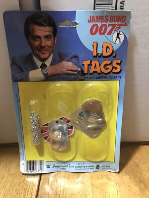 James Bond 007 DOG I.D. TAGS 1984 Imperial