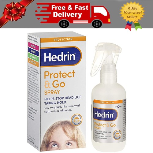Hedrin Protect & Go Spray Head Lice Treatment & Prevention 8x