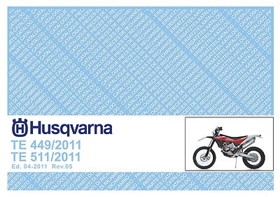 #ad #ad Husqvarna Parts Manual Book 2011 TE 449 amp; TE 511 $19.50
