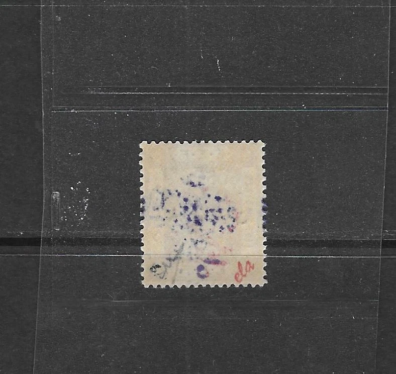 JORDAN PALESTINA 1923 5 PIASTERS EEF DE 1922 EMISIONES RECARGADAS EN VIOLETA SG 79C Foto 2 de 2