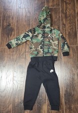 Jordan Essentials Fleece Full-Zip Toddler Camo Boys Tracksuit 24 Month