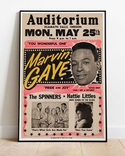 Marvin Gaye The Spinners 1964 Tour Concert Photo / Poster Up To 36"