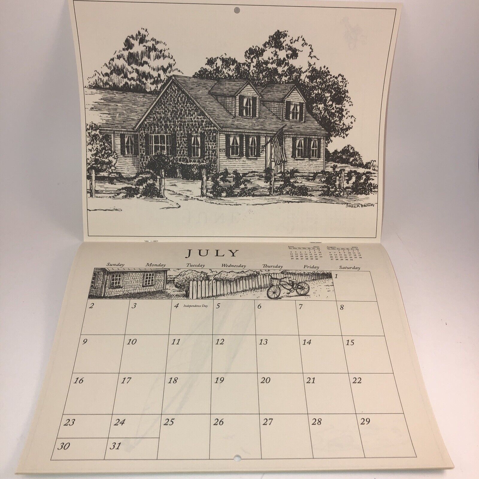 2023 CAPE COD SKETCH CALENDAR BOGO FREE Christmas Tree Shop 11 X 17 