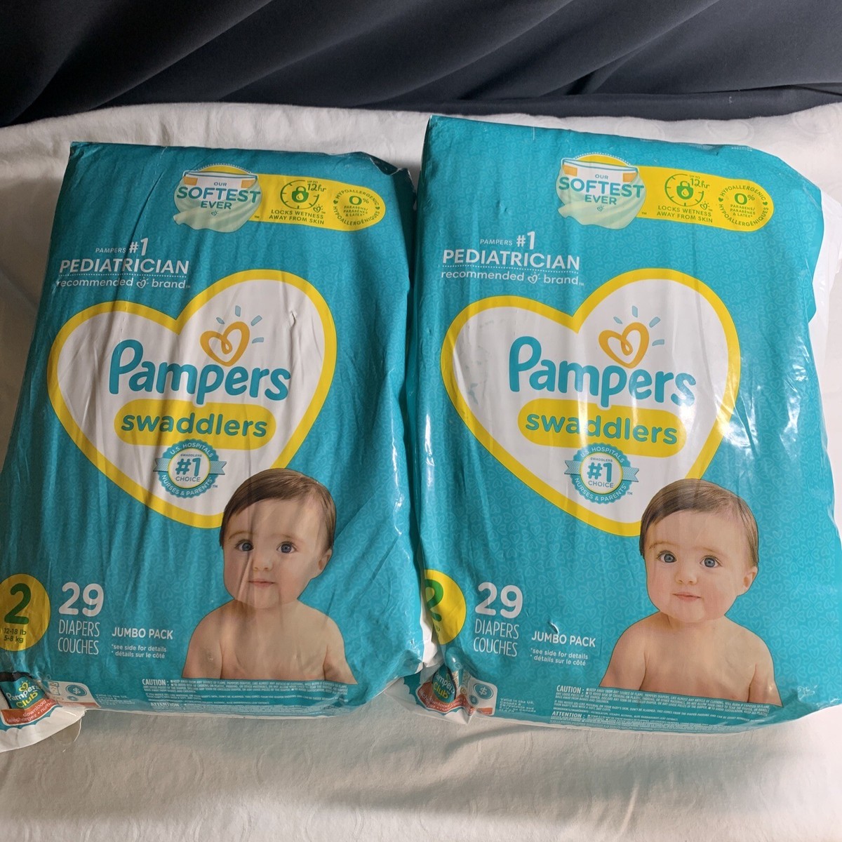 Packages Of Pampers Swaddlers Active Baby Disposable Diapers 29