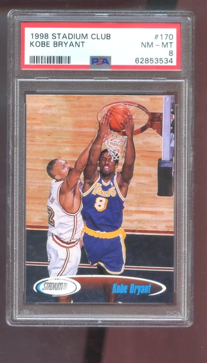 1998-99 Topps Stadium Club #170 Kobe Bryant PSA 8 Graded